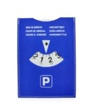 GUTEINTE Disco Orario Parcheggio, Disco Ora di Arrivo 8-20, Disco Orario Europeo Unificato, Chip del Carrello, Italiano Timer Parcheggio per Auto Camion Camper Compatto (Blu Elettrico)