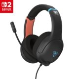 Turtle Beach Airlite Fit Nero carbone Cuffie da gioco con cavo – Con licenza ufficiale per Nintendo Switch 2, Nintendo Switch, Resistenti, Leggere