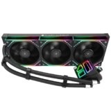Thermalright Frozen Infinity, 360 BLACK – Dissipatore per CPU 360 Aio, tripla ventola TL-M12-PWM, Infinity Mirror CPU, per AMD/ AM4/ AM5, Intel LGA 1851/ 1700/ 1150/ 1151/ 2011