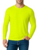 Long Sleeve Rash Guard for Men: Mens Dri Fit Sun Protection Fishing Tee SPF Shirts Upf 50+ Uv Cooling Moisture Wicking Thermal Quick Dry Men’s t Shirt for Work Swim Workout Running Gym Athletic Yellow