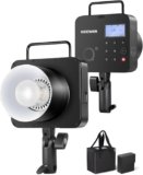 NEEWER Q4 400Ws 2.4G TTL Flash da Studio (NUOVO LOOK), 1/8000 HSS Alimentata a Batteria 2800mAh per La Fotografia in Esterni con 30W Lampada per Book Fotografici/400 Flash Piena Potenza/Attacco Bowens