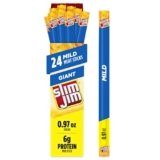 Slim Jim Giant Smoked Meat Sticks, Mild Flavor, 6g Protein Per Stick, Stocking Stuffer, 0.97 oz. (24 Count)