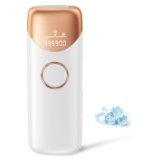 Epilatore Luce Pulsata con Funzione di Raffreddamento, 999900 Epilatore Laser 9 Livelli di Energia, Epilatore Per Donne e Uomini, Ascelle,Viso, Tutto il Corpo, Bianco