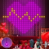 Ciskotu® Tenda Luminosa Natale, 86+ Modalità RGBIC Intelligente Curtain Lights, DIY Modello Dinamico con 400 LEDs, IP65 Impermeabile Tenda Luci LED per Natale (2 x 2M)