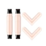 Baorder 2 pezzi eyeliner stamp nero e marrone, eyeliner stamp con doppio pennarello, a lunga tenuta, waterproof, asciugatura rapida, resistente alle sbavature, per principianti
