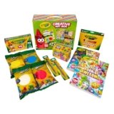 Crayola Art Set for Kids (125pcs), Art Supplies Kit with Giant Coloring Books, Washable Paints, Markers & Storage Box, Holiday & Christmas Gift for Kids, Ages 5+ [Amazon Exclusive]