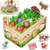 Montessori Wooden Sensory Toddler Toys: Toy for 1 Year Old Boys Girls Birthday Gifts | 1st One First Birthday Gift for 1 Year Old Girl Boy, Educational Learning Toy for 1-2 Year Old Fine Motor Skills