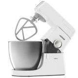 Kenwood Chef XL Impastatrice Planetaria KVL4100W, 3 Ganci e Fruste per Impastare, Montare e Miscelare, Ciotola da 6.7 L, Lavabile in Lavastoviglie, Motore da 1200W, Bianco