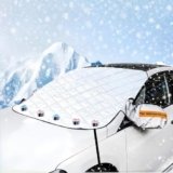 FINEVERNEK Copertura per Parabrezza Auto, 5 Magneti Inverno Protezione Auto Copri Parabrezza con Robusto Gancio, Contro Neve,Ghiaccio,Gelo,Sole UV, Adatto la Maggior Parte dei Veicoli, 260 * 116cm