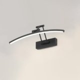 YHTlaeh LED Specchio Lampada 10W 720 Lumen Bagno Bianco Neutro 4000K IP44 Impermeabile No Flicker 230V (Nero, 40CM)