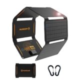 Pannello solare 40w, caricatore solare portatile IP67 con USB QC 3.0, Type-C Pd 2.0, DC 19v/2.1a(Max) 3 porte, pannello solare pieghevole a ricarica rapida per ipad, laptop, fotocamera