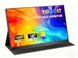 Yodoit Monitor portatile 14 pollici 1920 × 1080 100% sRGB FHD Schermo Display IPS con USB Tipo C Altoparlanti incorporati protezione degli occhi per PC, laptop, MacBook, Xbox, PS 3/4/5, Switch