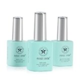 MIRAGE LAYON Gel Top Coat and Base Coat Set, 3Pcs 7g No Wipe Matte & Shiny Top Coat, Soak Off UV LED Nail Polish for Salon DIY at Home