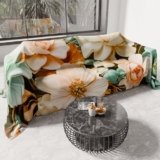 PETTI Artigiani Italiani – Telo Arredo in Microfibra, Copritutto, Copridivano 220×270 cm, Fantasia Floreale 05 9 | Telo Protettivo Lavabile, Copriletto e Copritavolo Multiuso per Divani