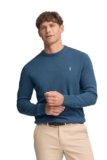 Polo Club Maglione Uomo Basico Blu 100% Cotone – Maglioni con Logo Ricamato