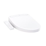 TOTO® WASHLET® S2 Electronic Bidet Toilet Seat with Instantaneous Water Heating, PREMIST and EWATER+ Wand Cleaning, Elongated, Cotton White – SW3346#01