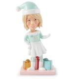Martha Stewart Funny Bobbleheads – Martha on The Mantel Santa Bobblehead, Christmas Bobble Heads, Bobble Head Figures, Holiday Collectible Décor, Secret Santa Collectible, Stocking Stuffer Gift