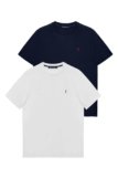Polo Club Confezione da 2 Magliette Azzurro e Bianco – T-Shirt Uomo Manica Corta 100% Cotone – Pacco da 2 Maglietta for Men