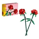 LEGO Roses – Building Toy for Kids, Girls & Boys, Ages 8+ – Artificial, Fake Roses for Home Decor & Display – Gift Idea for Plant & Flower Lovers – 40460