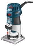 BOSCH PR20EVS Colt 1.0 HP Variable-Speed Palm Router – 5.6 Amp Motor, Soft Start, Constant ResponsCircuitry, Ergonomic Grip, Rugged Aluminum Base, Quick-Clamp System, 1/4″ Collet