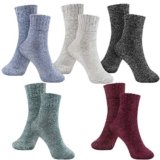 besky Warm Socks for Women Stocking Stuffers Gifts,Cozy Fuzzy Winter Socks Cotton Soft Crew Socks Christmas Gifts for Women