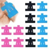 Minnhua 12PCS Nastro Kinesiologico Pretagliato per Spalla Tape Sportivo le Spalle Pretagliate Kinesiologicinastro Traspirante Adesivo Impermeabile Elastico per Supporto Muscolar
