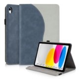 Succtopy Cover per iPad 11 Generazione A16 11 Pollici 2025/iPad 10 Generazione 10.9 Pollici 2022 Custodia in Pelle PU con Funzione di Supporto Protettiva Case con Portapenne Blu