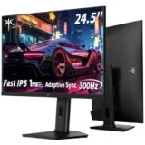 KTC Mnotior Gaming 25 Pollici | 300Hz | FHD 1080P | Fast IPS Panel | 1ms | Adaptive-Sync | HDR10 | 119% sRGB | HDMI x2, DP x1 | Girevole e di Sollevamento Stand | VESA 100 * 100mm | H25Y7