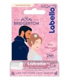 Labello Bridgerton Limited Edition Rose Meringue 4.8 g, Balsamo labbra colorato dal design romantico in edizione limitata, Burrocacao labbra lip balm idratante 24h con aroma di Rosa e tocco perlato