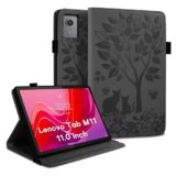 LSPCASA Protettiva Case Per Lenovo Tab M11 11.0 Pollici Funzione Di Supporto Cover Lenovo Tab M11 Con Slot Per Schede Custodia Lenovo Tab M11 Con Fascia Elastica Nero
