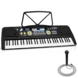 PYLE Electric Piano, Electric Keyboard Piano, Music Keyboard – 61 Keys, 16 Tones, 10 Rhythms, Stereo Speakers, Rechargeable Battery, Wired Microphone Included, Perfect for Kids and Beginners