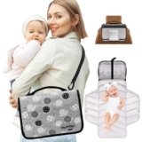 OUTTIP Small Diaper Bag – Lightweight, Spacious & with Portable Changing Pad – Little Baby Bag Perfect for Day Trips – Quick-Access Wipes Pocket & Dedicated Parents’ Organizer Snail