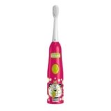 Chicco Spazzolino Elettrico a Batteria per Bambini, con Setole Morbide, Adatto ai Bambini dai 3 Anni in Su, Testa Vibrante Morbida, Azione Delicata Sullo Smalto e Sulle Gengive Sensibili, 3 Anni+