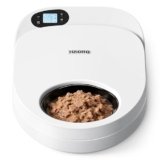 Hziotta Distributore Automatico Cibo Gatti Umido, Raffreddamento a Semiconduttore, Smart Alimentatore automatico per gatti, Dispenser Automatico Cibo Umido Erogatore 2 Pasti a Refrigerante
