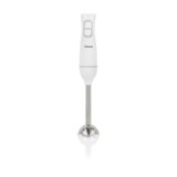 Tristar Frullatore a mano, frullatore a mano con piede in acciaio inox, funzione pulse e turbo, forma ergonomica, bianco, MX-4880