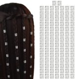 YTBYT 100 Pcs Dreadlocks Beads Metal Hair Cuffs Hair Braiding Rings Braid Clips for Women (Silver)