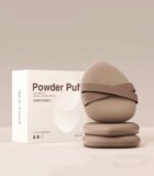 EIFER Makeup Sponges Set, 2 Ellipse Powder Puffs with Travel Case, Beauty Blender for Foundation