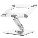 BESIGN LSX7 Supporto PC Portatile con Base Girevole a 360°, Supporto per Portatile Ergonomico, Supporto per Laptop Compatibile con Portatili da 10-15.6″ (Argento)