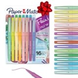 Paper Mate Flair Nature Escape Scented Felt Tip Pens, Medium Point (0.7mm), Assorted Colors, 16 Count – Perfect for Journaling, Writing, Coloring, Teacher Supplies