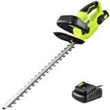 SnapFresh Tagliasiepi a Batteria 20V, Leggero 2,15 kg, 55 cm Lunghezza di Taglio, Distanza Denti 14 mm, 2800 SPM, Tagliasiepi Elettrico per Giardino, Siepi, Arbusti e Cespugli
