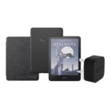 Amazon Kindle Colorsoft 16 GB Con custodia trasparente nera e adattatore da 9 W