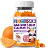 Dr. Moritz Calming and Relaxing Kids Magnesium Gummies, Non-GMO and Low Sugar Magnesium Kids Chewy Supplements, Sleep Gummies Kids, Orange Flavor