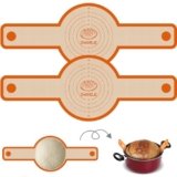 Silicone Bread Sling for Dutch Oven, Non-Stick & Easy to Clean Baking Mat Set, 2 Pcs Reusable Bread Sling for Sourdough Tools ＆ Accessories