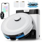 LEFANT M2S Pro Robot Aspirapolvere Lavapavimenti Con Mappatura, 10000Pa, 240 Minuti, Navigazione Laser dToF, Evitamento Ostacoli PSD, Controllo APP/Alexa, Pulizia Personalizzata, Bianco