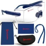 Aceoptics Science Goggles Adult – Blue Anti Fog Lab Safety Glasses | Chemical Splash Goggles for Men – Complete Kit with Hard Case