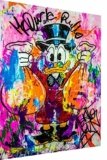 Magic Canvas Art B8100 – Zio Paperone Stampa artistica su tela di alta qualità, stile Pop Art, 1 pezzo, dimensioni: 40 x 30 cm