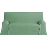 ECOMMERC3 | Foulard multiuso dimensioni 230 x 260 cm sia per divano che per letto, copriletto multiuso colore verde copriletto decorativo – Jarapa protettivo ed elegante