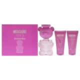 Moschino Toy 2 Bubble Gum Women’s 3 Pc Gift Set: 1.7oz EDT Spray, Body Lotion, Bath and Shower Gel