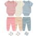 BIGBIGKISS Baby Layette Gift Set 9-Piece Baby Bodysuits and Pant Socks Set Infant Boy Girl Clothes Outfits