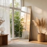 NEWBULIG 59″x16″ Full Length Mirror, Full Body Floor Mirror with Aluminum Alloy Thin Frame, Wall or Standing Mirror for Bedroom, Living Room, Dressing Room, Gold